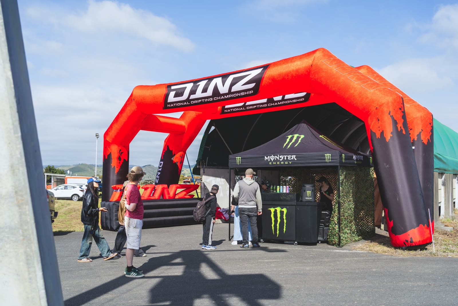 Monster Energy branded D1NZ gate